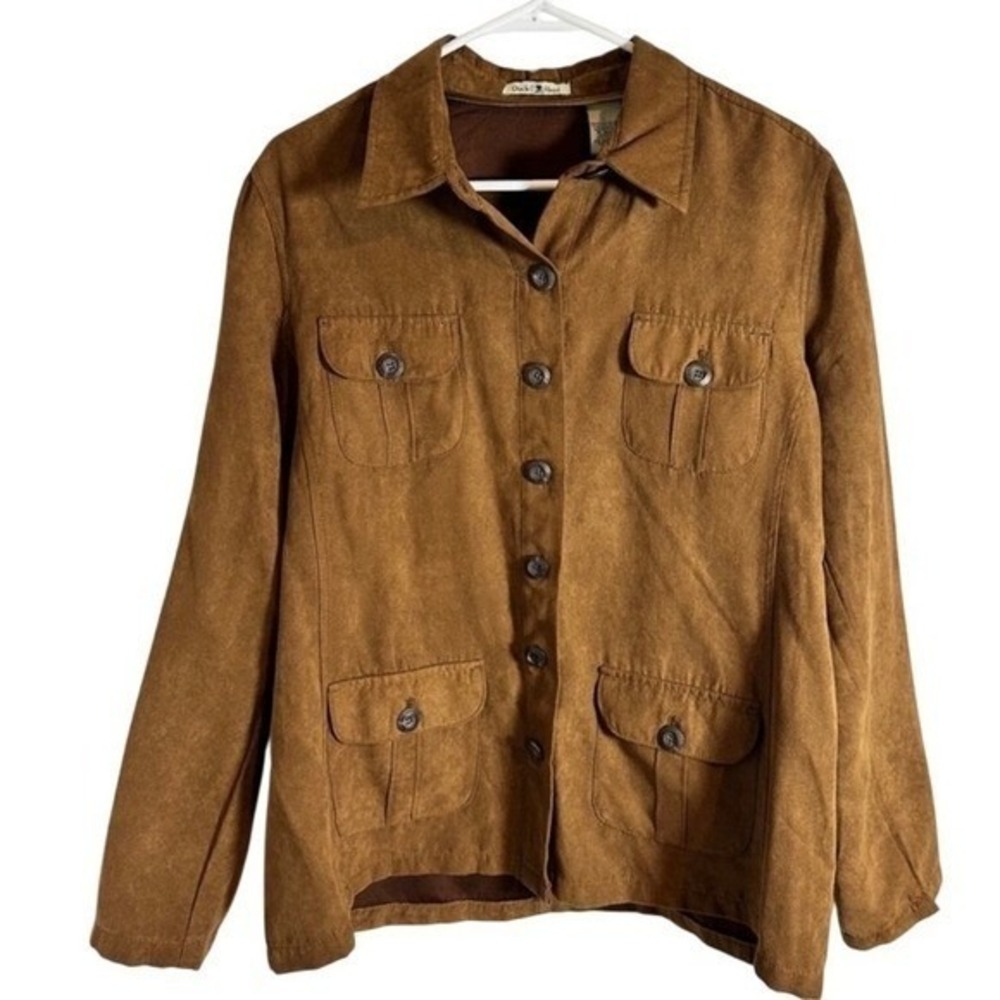 Vintage Duck Head Jacket Men's L Brown Safari Field 4 Pocket Barn Gorpcore